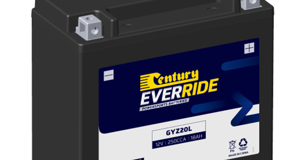 GYZ20L - Heavy Duty AGM Motorcycle & Powersport batteries | Century ...